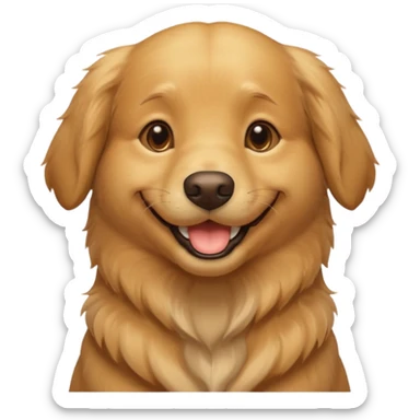 make it funny happy dog sticker