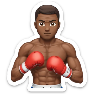 boxing champion sticker