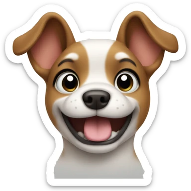 Cute dog with thumbs up sticker