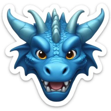 blue dragon sticker