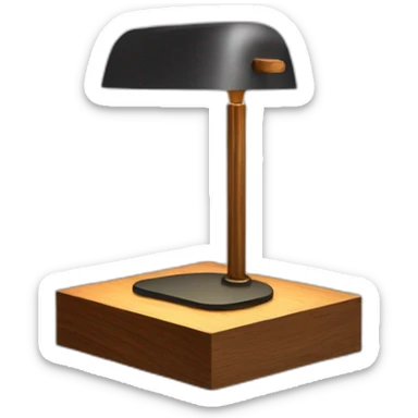 desk lamp modern wood sticker