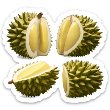 crying durian sticker