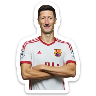 lewandowski Barselona sticker
