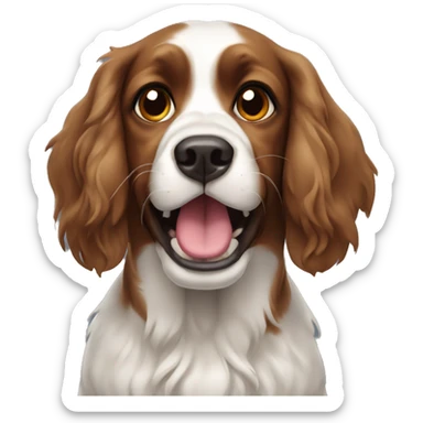 Kavalier spaniel dog cry sticker