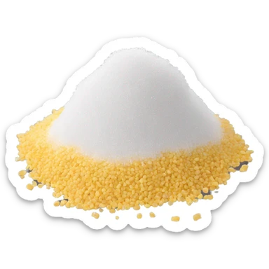 sugar granules sticker