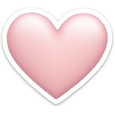 Light pink heart sticker