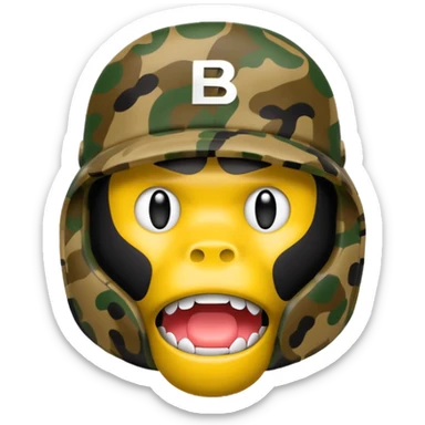 Сделай логотип Bape sticker