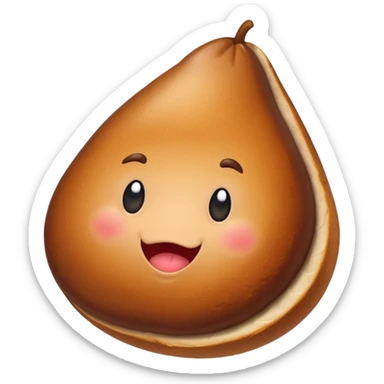 Roast beef in the shape of a tear drop sticker