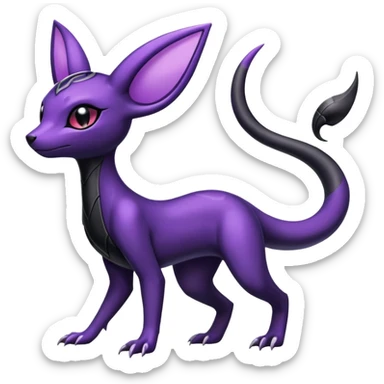 Shiny Salandit-Umbreon-Espeon-Hybrid (Full body) sticker