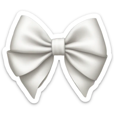white bow sticker