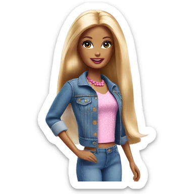 Barbie sticker