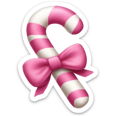 Pink candy cane  sticker