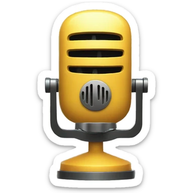crypto with podcast microphone sticker