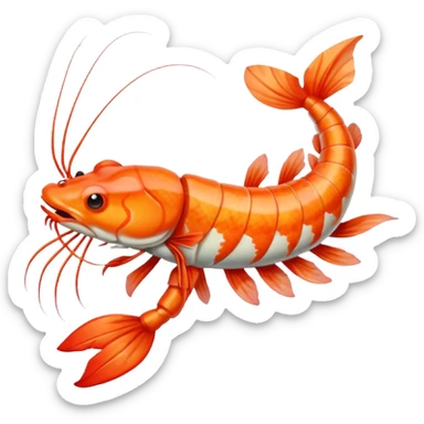 Tiger-Prawn-Koi-Fish sticker