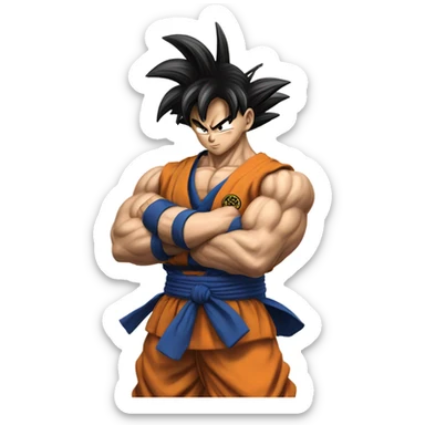 Goku as obi  sticker