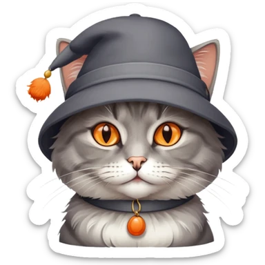 Kreatin cat with a Joint the Nice hat ￼ sticker