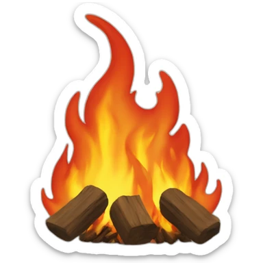 fire on fire sticker