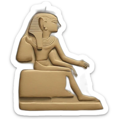 make an Egyptian Rosetta Stone with hieroglyphs and cuneiform sticker
