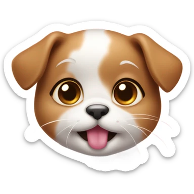 Cute animal blowing kisses sticker