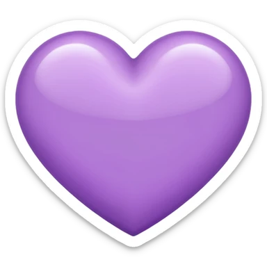 Lilac heart  sticker