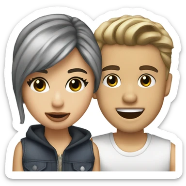 Selena Gomez and Justin Bieber  sticker