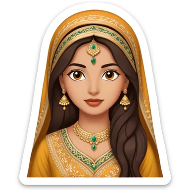 Gorgeous Pakistani lady sticker