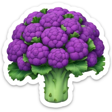 cosmic purple brokkoli sticker