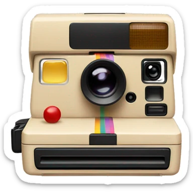 Polaroid beige sticker