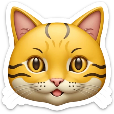 котик новогодний с бантом sticker