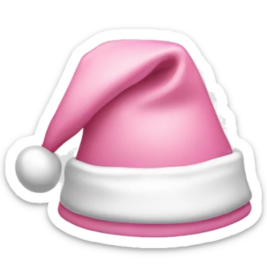 light pink santa hat sticker