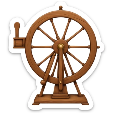 I want a traditional spinning wheel. sticker