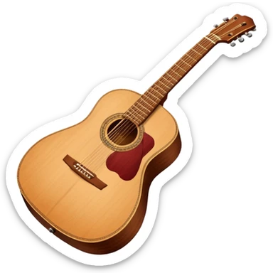 acoustic guitar sticker