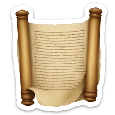 torah scroll sticker