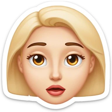 Flirt eye roll  sticker