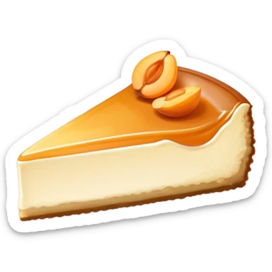 Apricot almond cheesecake slice  sticker