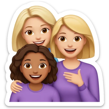 3 girlfriends sticker