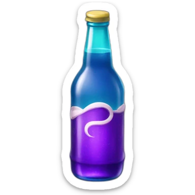 A bottle of purple sprite sticker