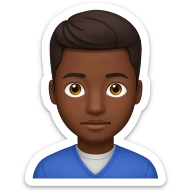 Carl Anthony Payne II with dark brown hair sticker