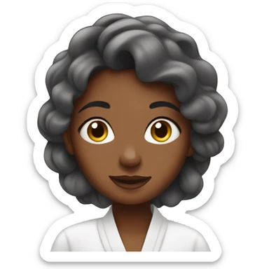 Girl at the spa sticker