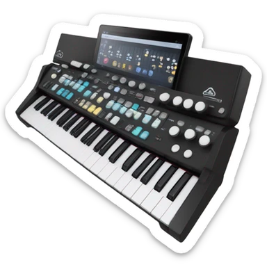 Midi keyboard sticker