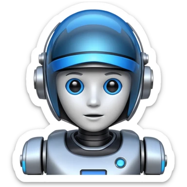 robot copilot sticker