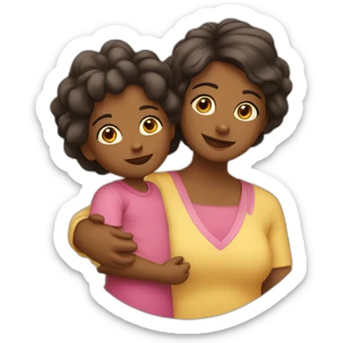 Maman avec son enfant sticker