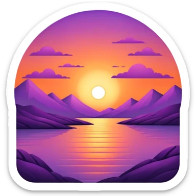Sunset  sticker