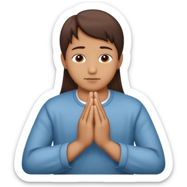 prayer hands emoji sticker
