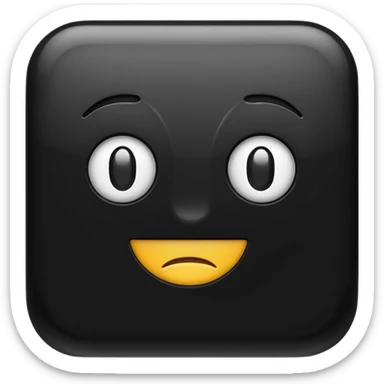 x black emoji iphone sticker