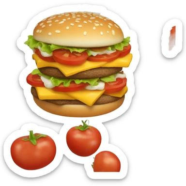 Big Mac pas avec des tomates sticker