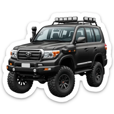 New Toyota landcr black color modified sticker