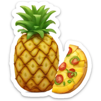 pineapple on pizza sticker