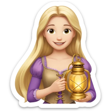 rapunzel lantern emoji sticker