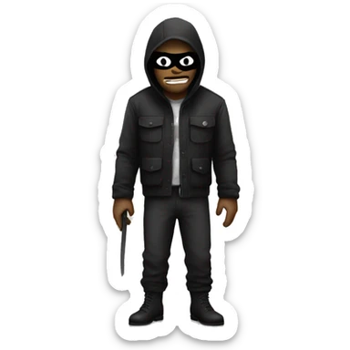 Robber Emoji sticker